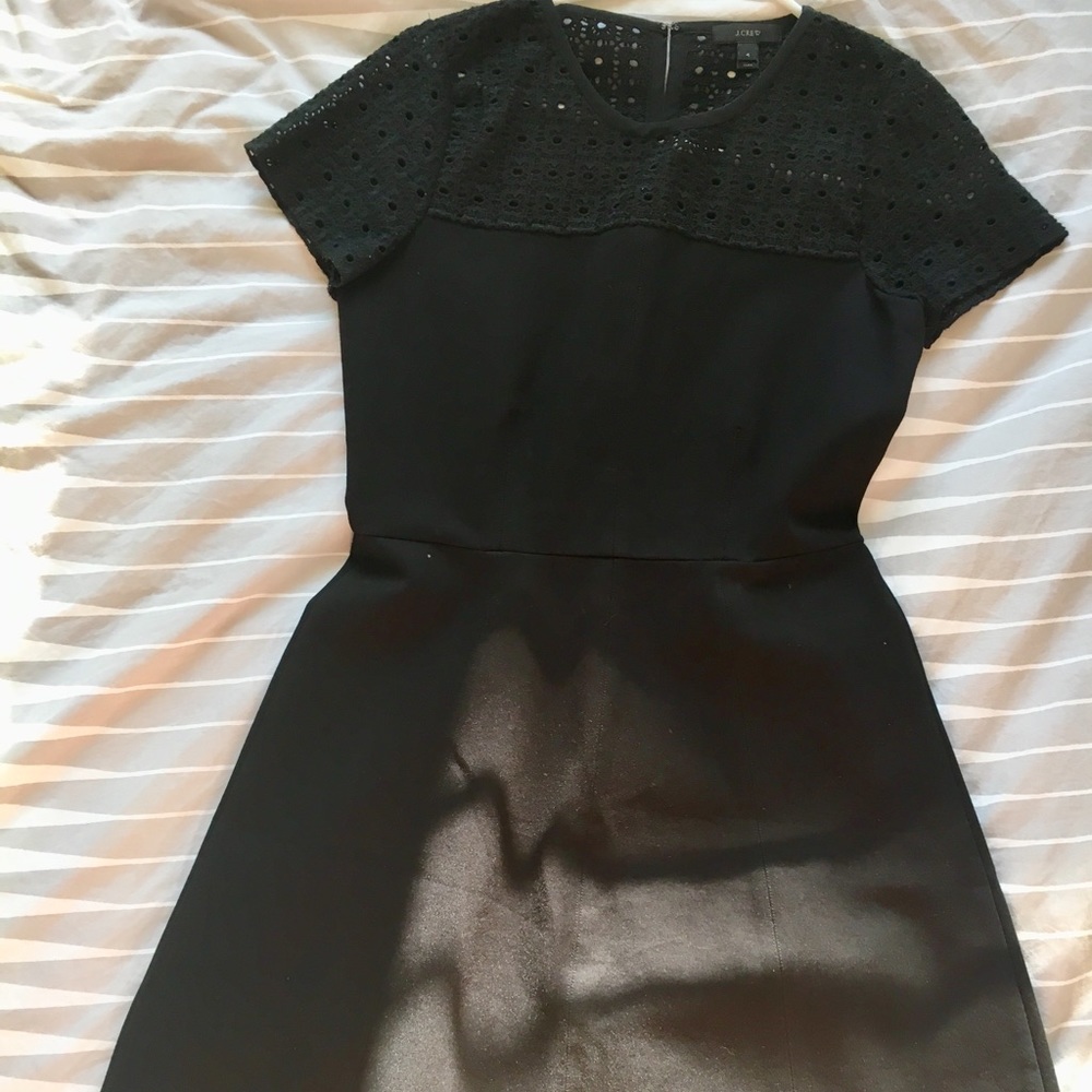 J Crew Black knee length dress size 4 small